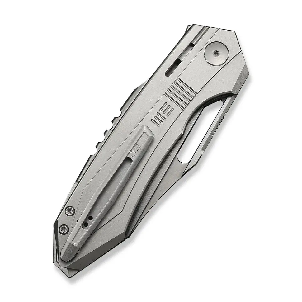 Ніж складаний туристичний Weknife Bogey (9.3 см) Bohler M390 / Titanium сірий - фото 5