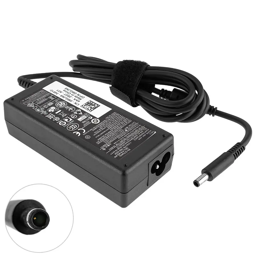 Блок живлення для ноутбука Dell 19.5V, 3.34A, 65W, 4.5x3.0-PIN, Black (без кабеля) - фото 2