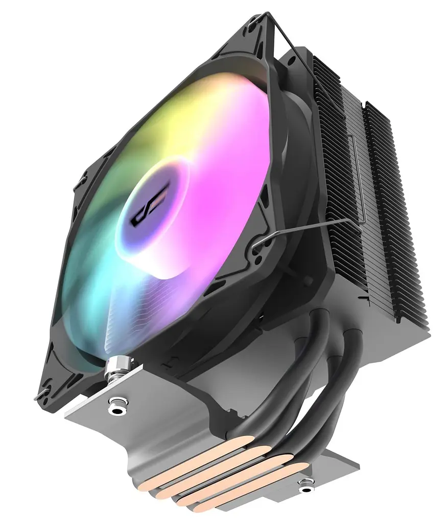 Кулер для процесора Darkflash DARK FLASH F4 PRO A-RGB Black (F4 PRO A-RGB) - фото 4