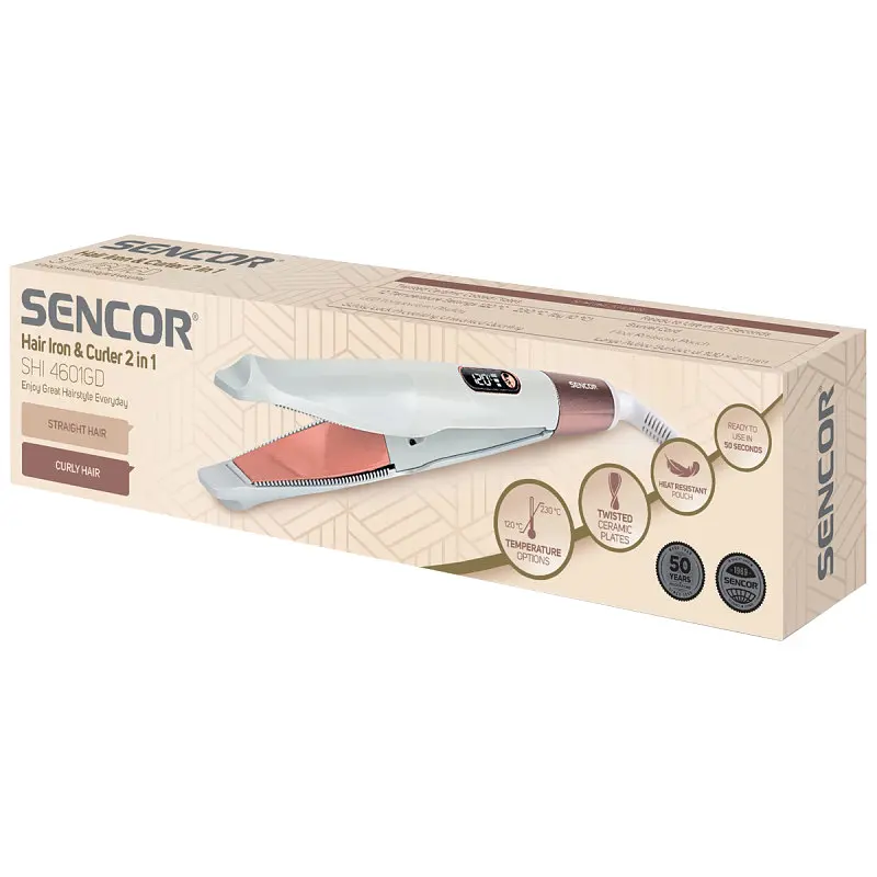 Випрямляч волосся Sencor SHI 4601GD (7157604) - фото 3
