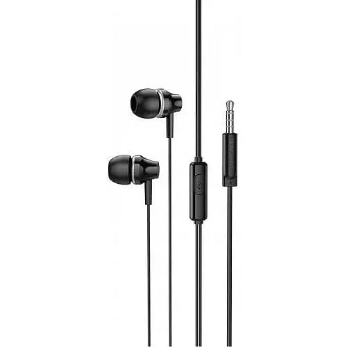Навушники Borofone BM74 Singer універсальні earphones with microphone 1.2m Hi-Fi HD Mic чорні - фото 2
