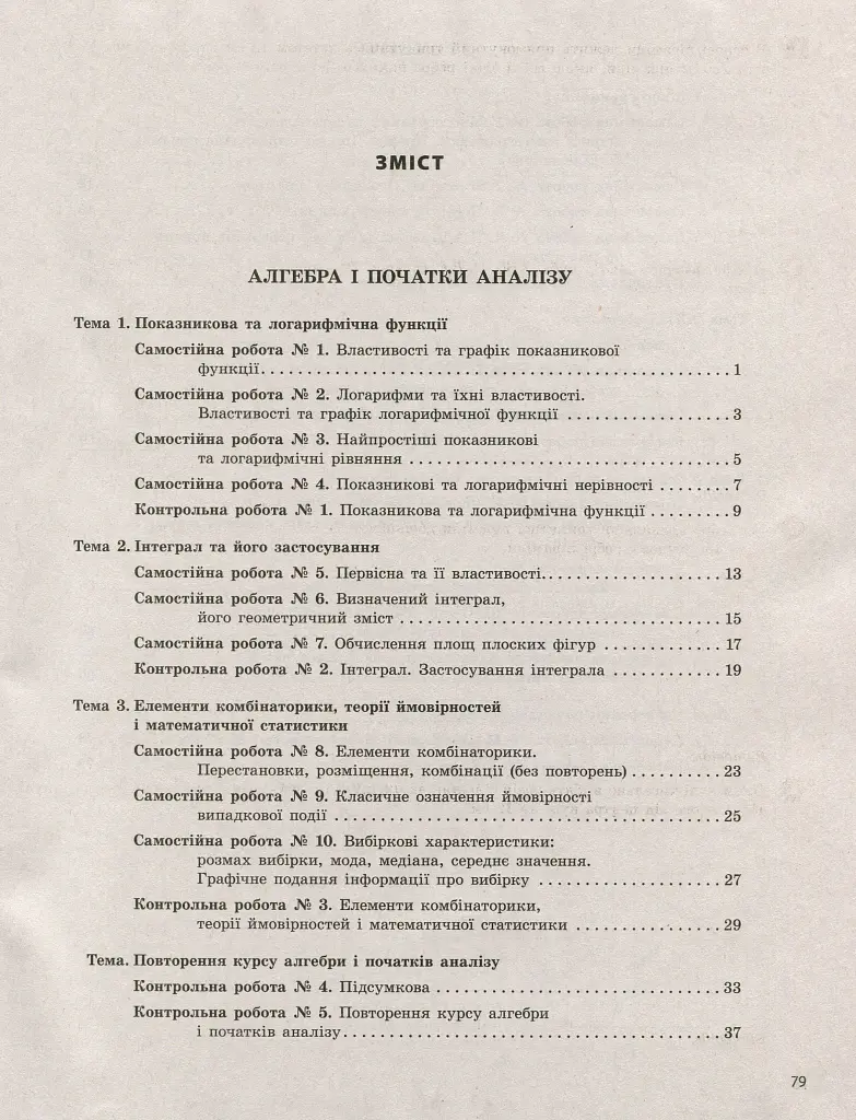 Математика (алгебра і початки аналізу та геометрія). 11 клас (рівень стандарту). Тестовий контроль результатів навчання - Альбіна Гальперіна - фото 2