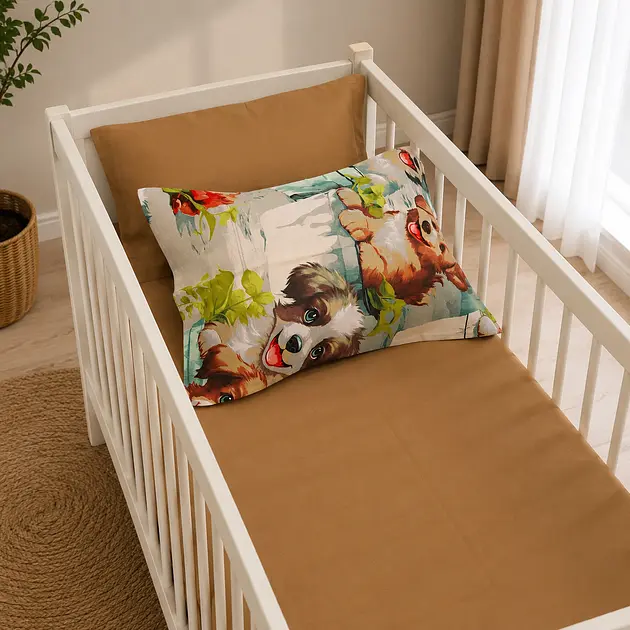 Комплект постільної білизни MirSon бязь LITTLE KIDS Puppy Garden 110 x 140 см (2200013681687) - фото 2