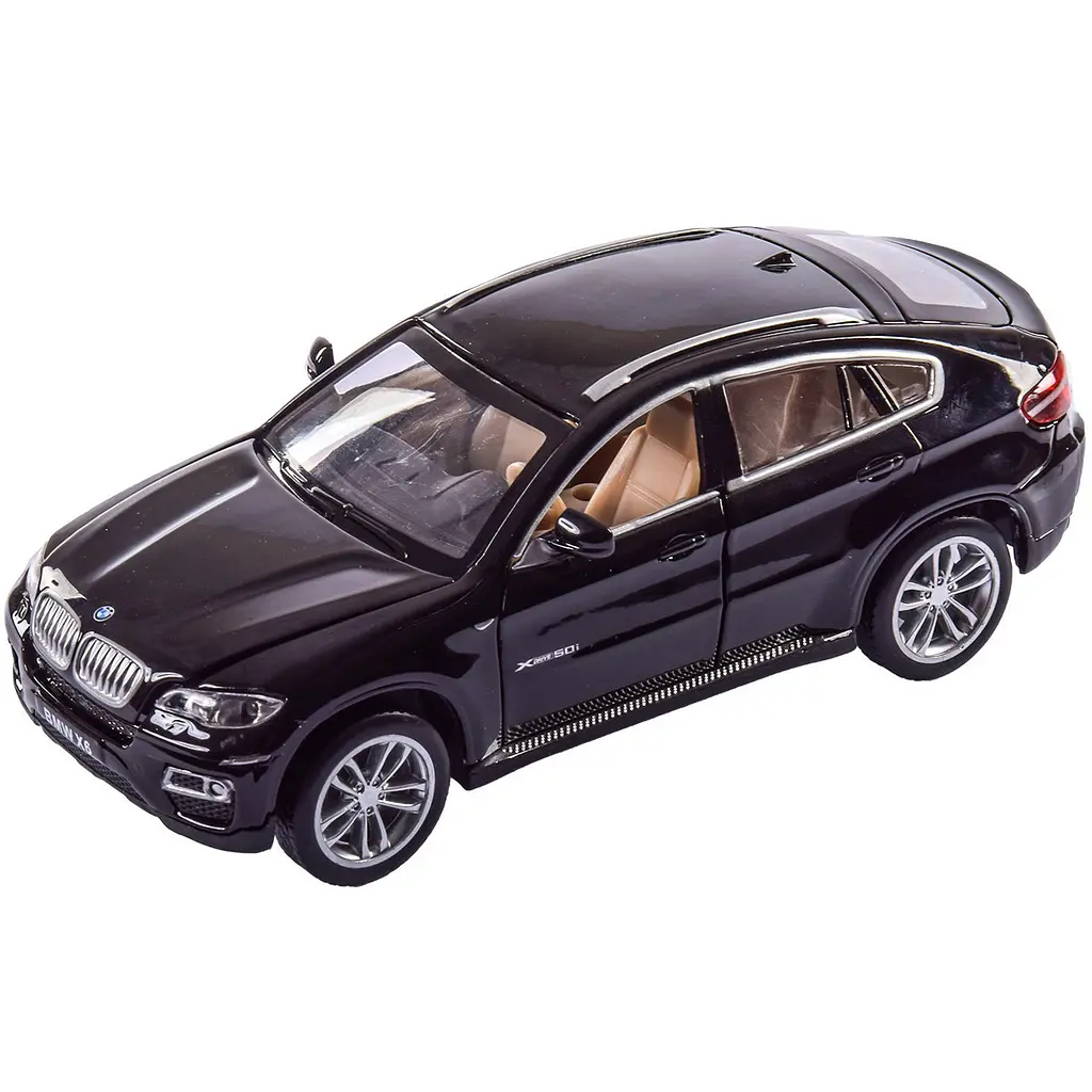 Колекційна металева модель автомобіля Автопром BMW X6 з інерцією, світлом та звуком 1:32 - фото 2