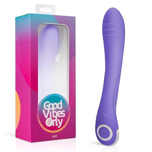 Вібратор EasyToys Good Vibes Only Lici 22.5 см фіолетовий - фото 4