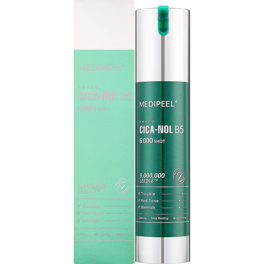 Сыворотка-пилинг для лица Medi-Peel Phyto Cica-Nol B5 6000 Shot Serum с двойной концентрацией спикул и центелой 50 г - фото 2