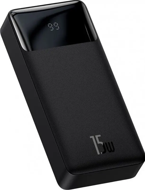 Портативна батарея Baseus Bipow Digital Display Power Bank 20000mAh 15W Black - фото 2