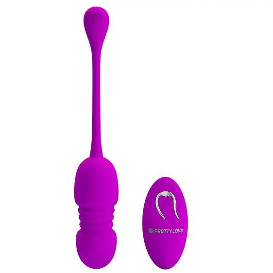 Віброяйце Pretty Love Callieri Thrusting Vibrating Egg Purple - фото 2