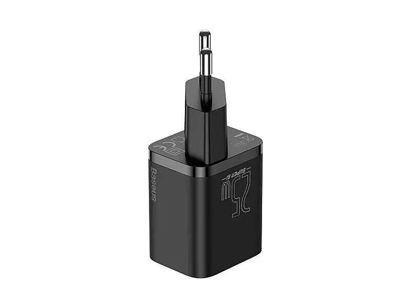 Мережевий зарядний пристрій BASEUS Super Si Quick Charger 1C 25 W Black (CCSP020101) - фото 2