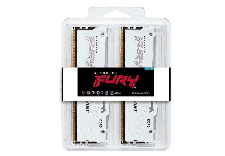 Оперативна пам'ять Kingston FURY 64 GB (2x32GB) DDR5 6000 MHz Beast RGB EXPO White (KF560C36BWEAK2-64) - фото 3