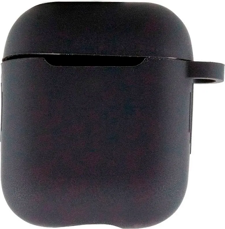 Чехол Silicone Case + Carabine для Apple AirPods Black [33954] - фото 2