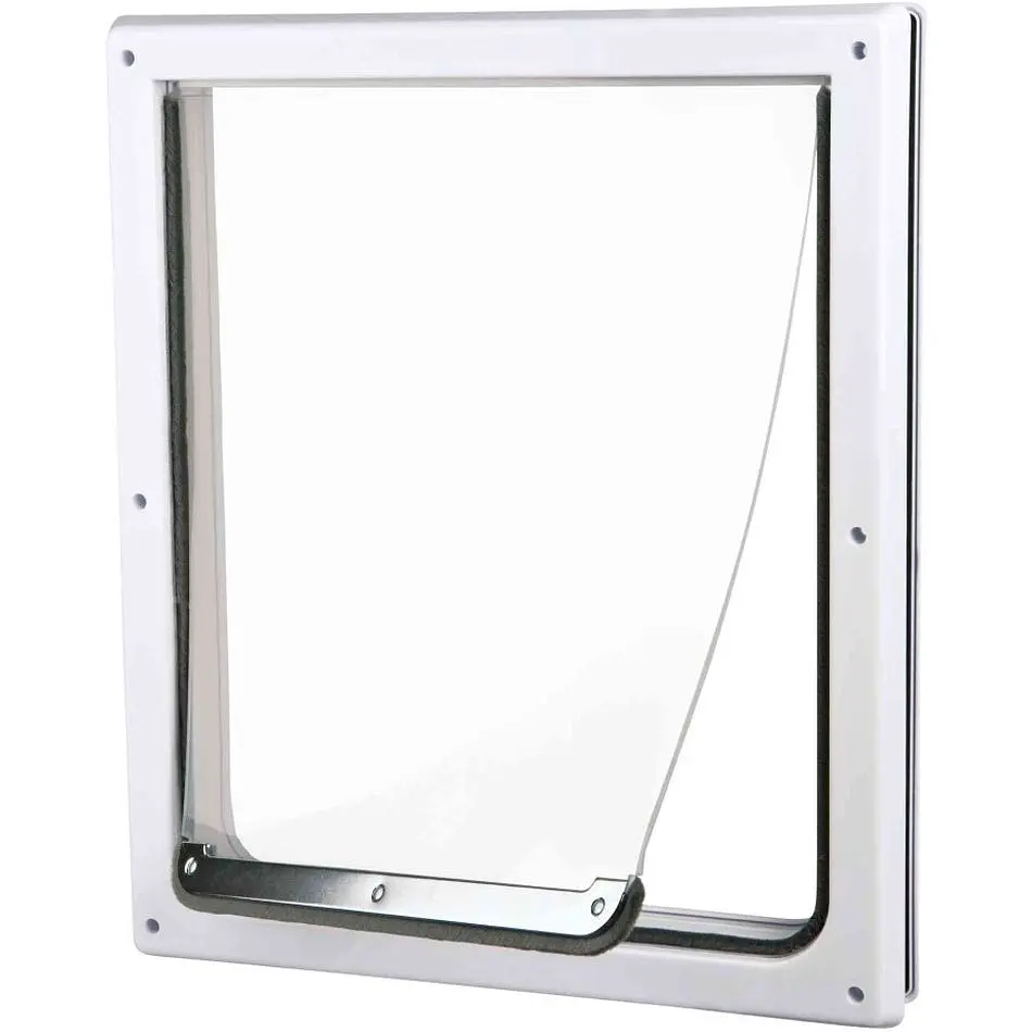 Дверь Trixie для собак и кошек FreeDog пластиковая M/XL 39x45 см/33-40 см белая (3879) - фото 2