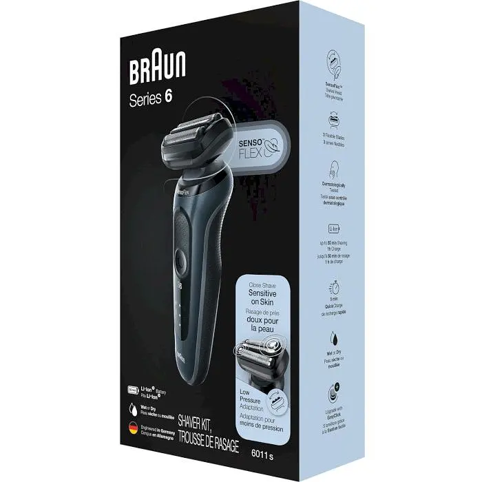 Електробритва Braun Series 6 61-N1000s black/black (6826907) - фото 3