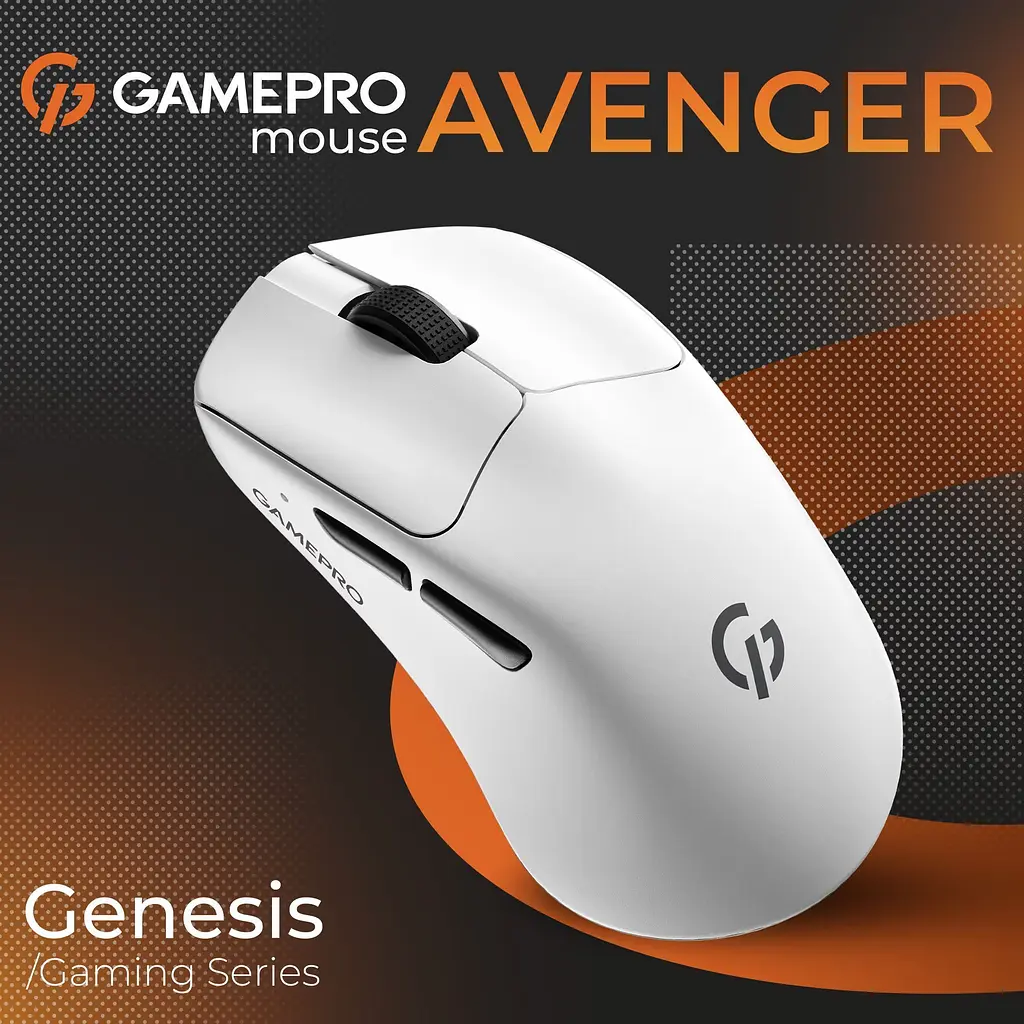 Миша GamePro Genesis Avenger White (GM096W) [144529] - фото 5