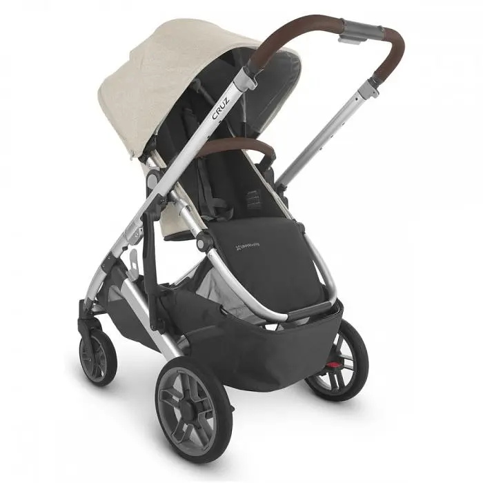 Прогулянкова коляска Uppababy Cruz V2 - Declan + Люлька Uppababy Carrycot-Declan-Oat Melange Silver Frame - фото 18