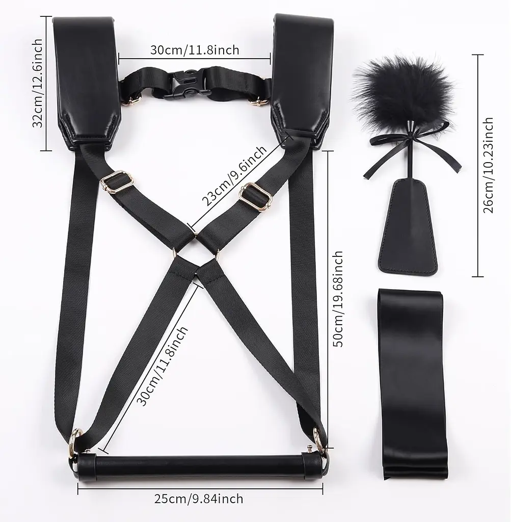 БДСМ-набір LOCKINK YEAHWOW Black Doggy Style Saddle set SX2845 104348 - фото 2