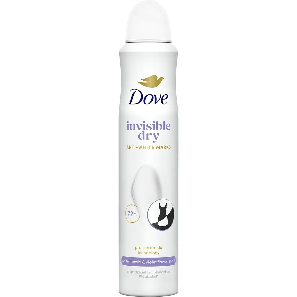 Антиперспірант Dove Невидимий 72 години 200 мл