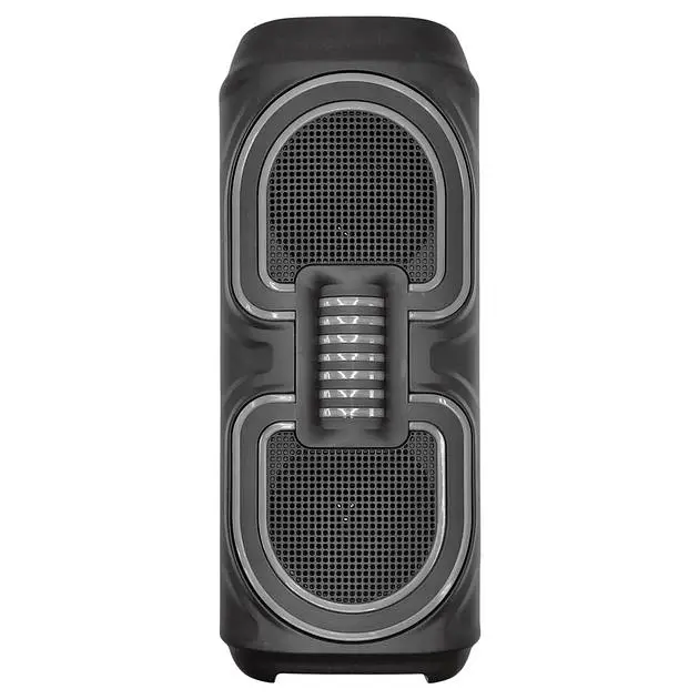 Портативна бездротова Bluetooth колонка акумуляторна 2x10 Вт FM-радіо міні валіза з RGB LED підсвічуванням 20W 39x16x16см UKC MS-3640BT - фото 9