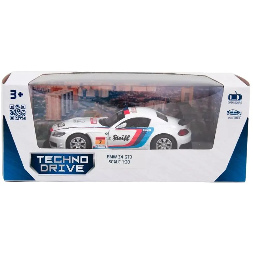 Автомодель TechnoDrive BMW Z4 GT3 біла (250255) - фото 11