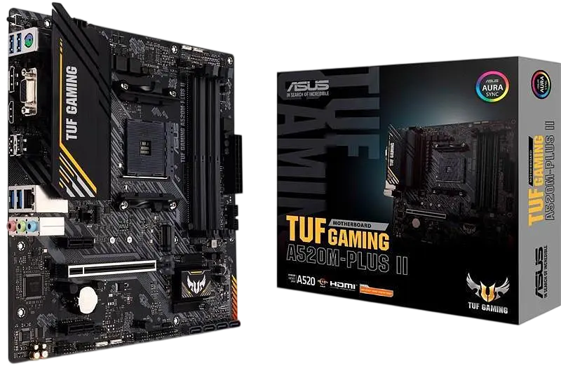Материнська плата Asus A520M-Plus II TUF Gaming Socket AM4 (TUF GAMING A520M-PLUS II) Б/В