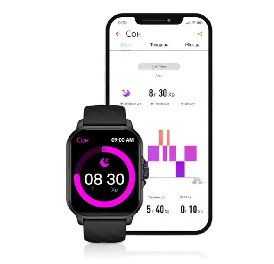 Смарт-годинник Smart Watch Black Shark GT-3 Neo Black 2.01 (296x240) TFT 250 мА·год - фото 9