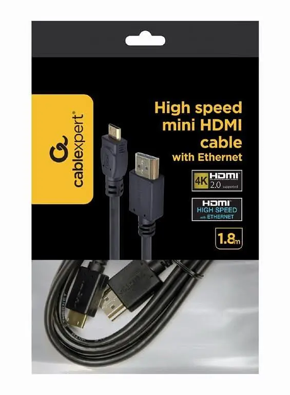Кабель Cablexpert HDMI-miniHDMI V 2.0 1.8 м (CC-HDMI4C-6) - фото 2