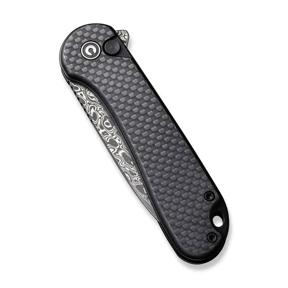 Ніж складаний кишеньковий Civivi Elementum II, (7.5 см) Damascus / Carbon Fiber & G10 - фото 4