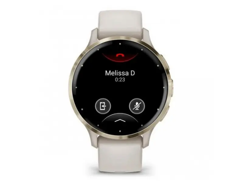 Смарт-годинник Garmin Venu 3S Soft Gold S. Steel Bezel with Ivory Case and S. Band (010-02785-04) - фото 2