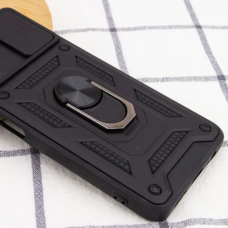 Ударостойкий чехол Camshield Serge Ring для Xiaomi Redmi Note 11 Global / Note 11S Чорний - фото 2