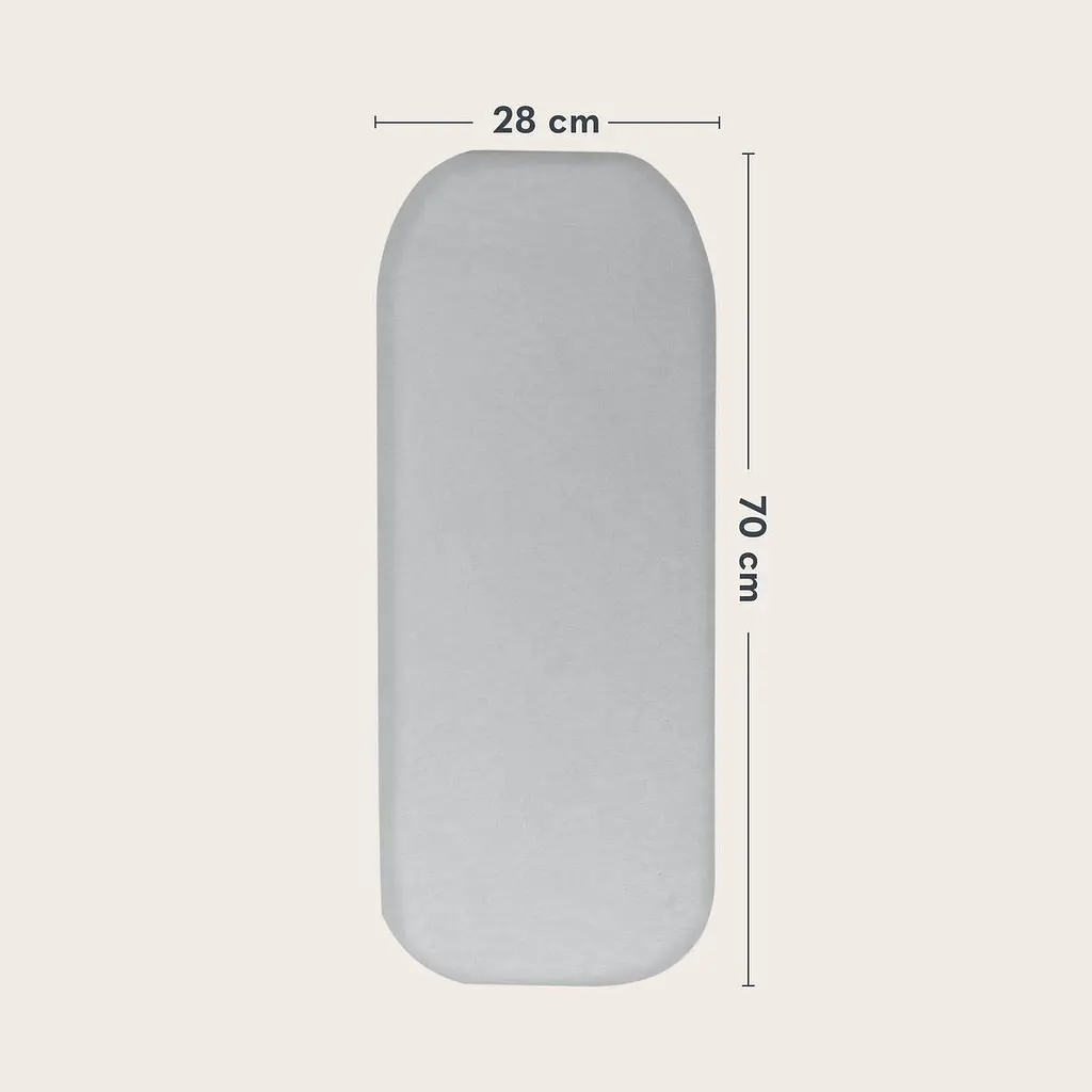 Простынь Lionelo Bamboo Sheet Off White Grey 70 x 28 см (LO-BAMBOO SHEET OFF WHITE GREY 70x28) 2 шт. - фото 5