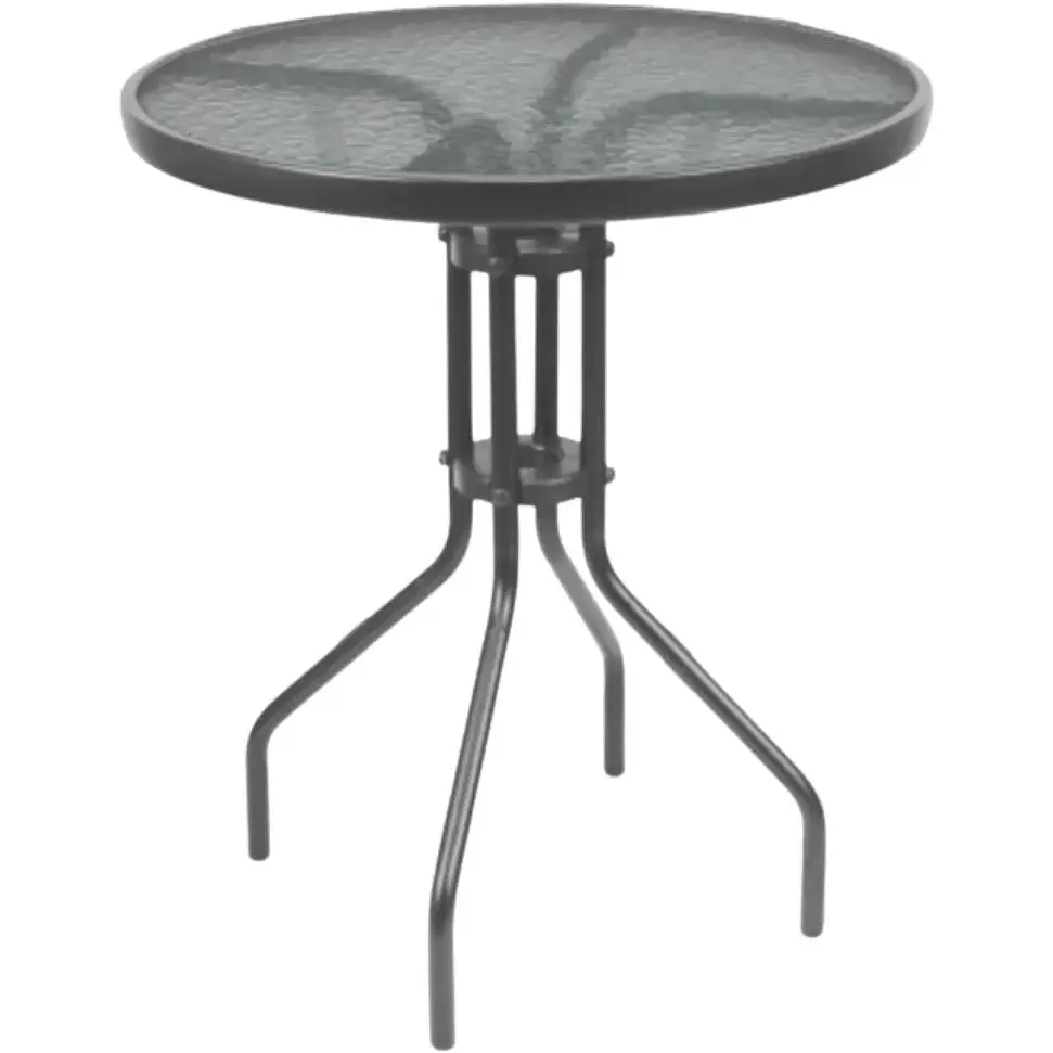 Садові меблі Chomik Bistro New стіл та 2 стільці чорний - фото 6