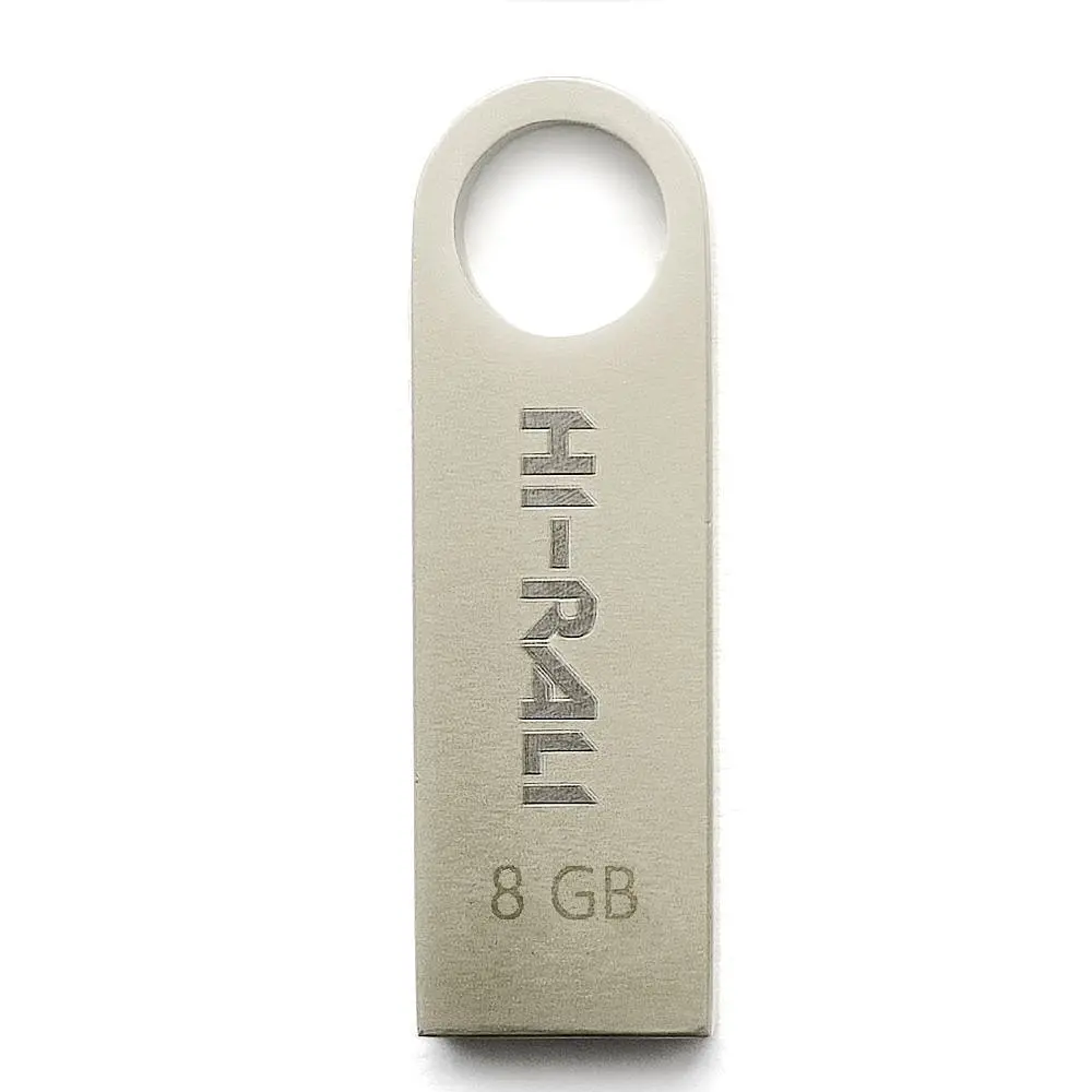 Флеш-накопичувач USB 8GB Hi-Rali Shuttle Series Silver (HI-8GBSHSL) - фото 2
