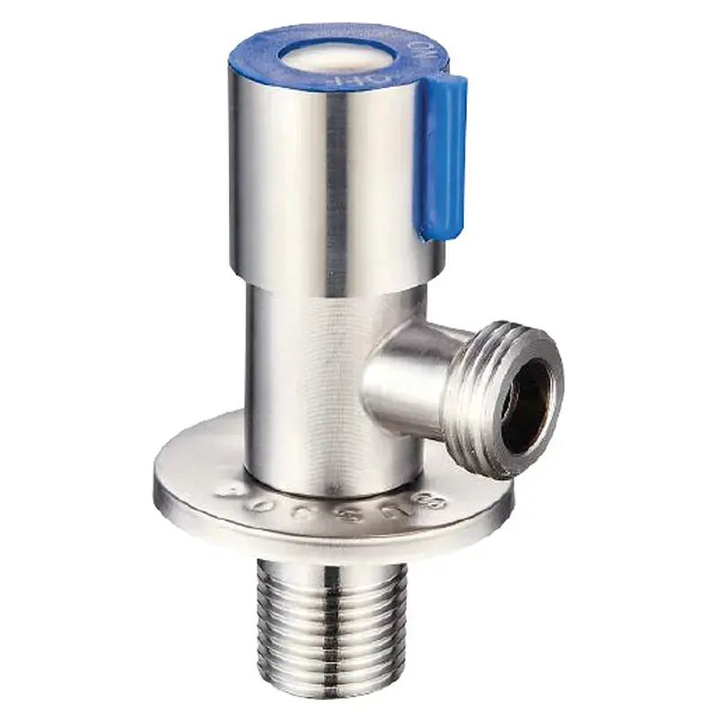 Кран для підключення сантехприладів Mixxus VAL-01-1/2x1/2 з нержавіючої сталі (синій) MI6117