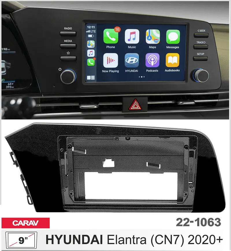 Переходная рамка Hyundai Elantra Carav 22-1063 - фото 4