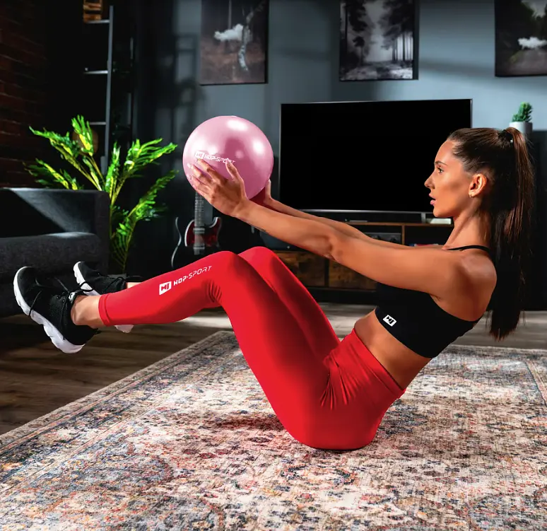 Фітбол Hop-Sport 25см рожевий - фото 2