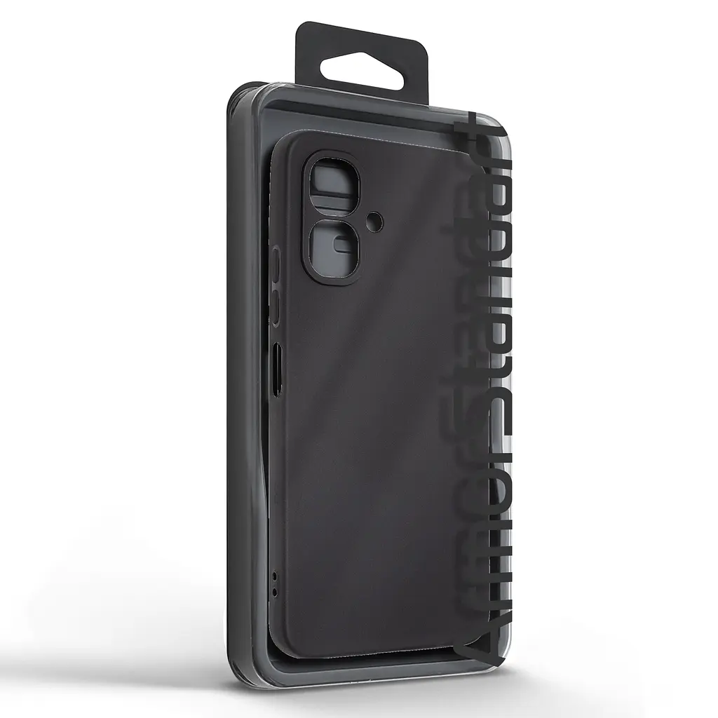 Чехол-накладка для смартфона Infinix Smart 10 4G противоударный, силиконовый, термополиуретановый (ТПУ), с защитой камеры и корпуса, черный, защита всего корпуса, ArmorStandart (ARM87157) - фото 5