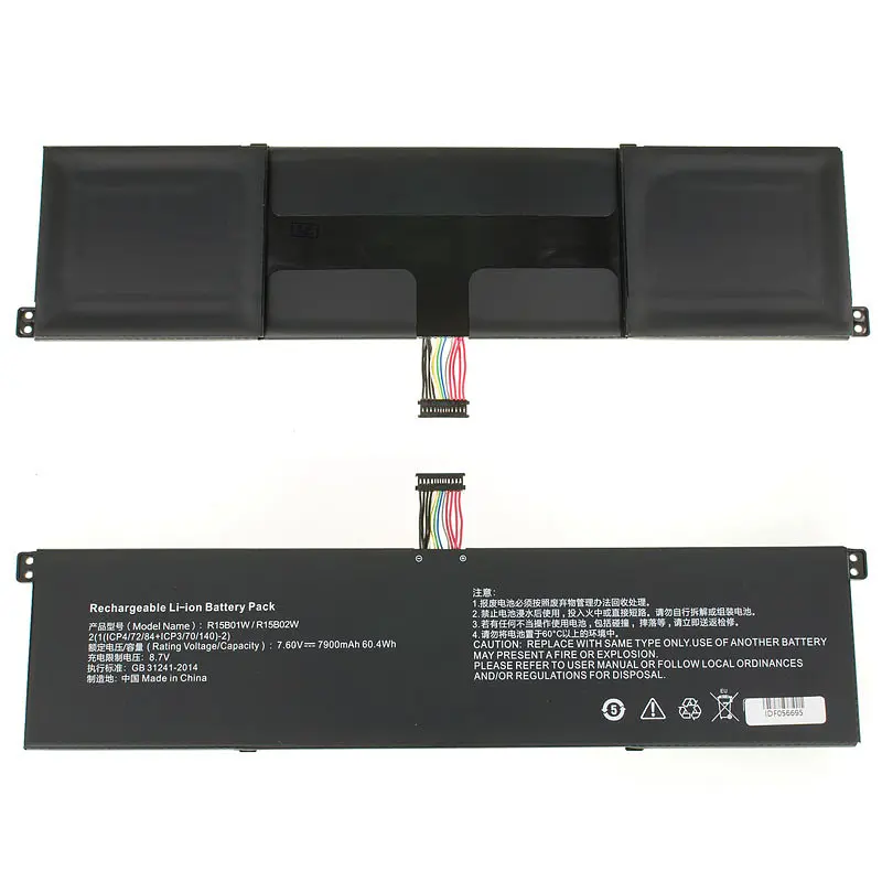 Батарея для ноутбука Xiaomi R15B01W (Mi Notebook Pro 15.6) 7.6V 7900mAh 60.04Wh Чорний - фото 2