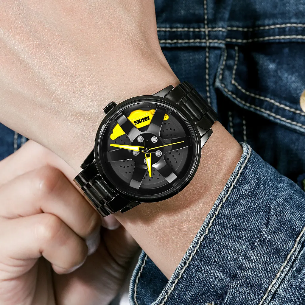 Чоловічий наручний годинник 1824YL Yellow Skmei acs0030559 - фото 3