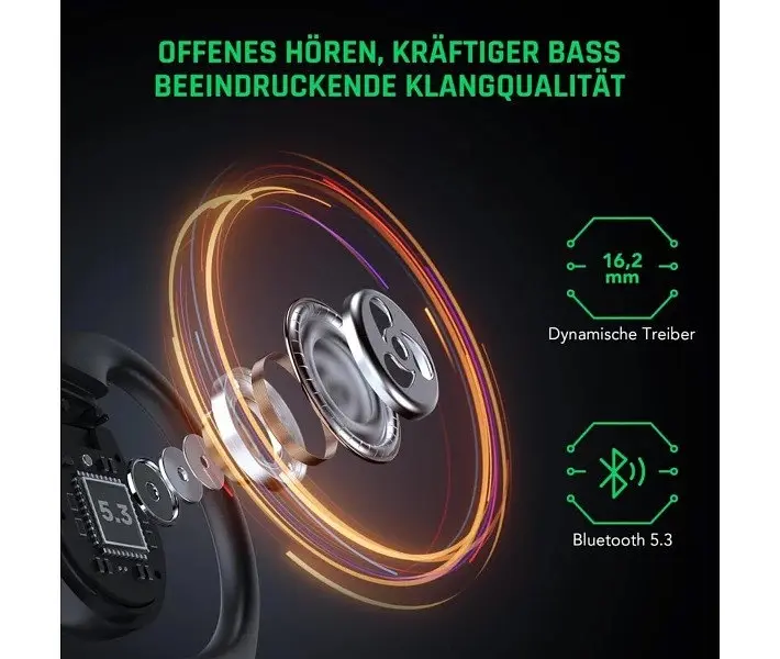 Наушники беспроводные Black Shark T17 Open Bluetooth 5.3 Earphones (BHR8844CN) черные - фото 6