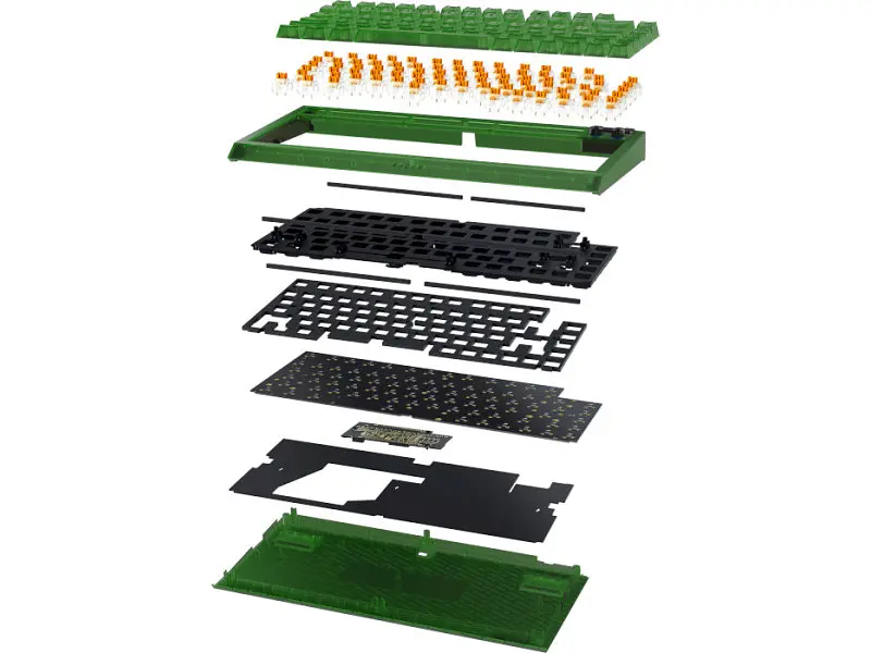 Клавіатура Razer BlackWidow V4 75% Phantom Green Edition (RZ03-05003300-R3M1) - фото 6