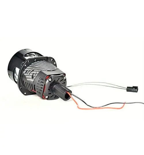 Автомобільні BI-LED лінзи D2.5" дюйми D65 мм Y5 55W / 65W Карбонова Подвійна призматична Лінза 6+1+1 2 шт. - фото 3