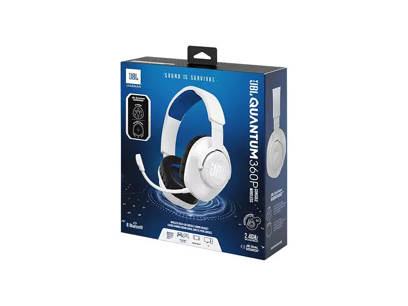 Навушники з мікрофоном JBL Quantum 360P White (jblQ360PWLWHTBLU) - фото 9