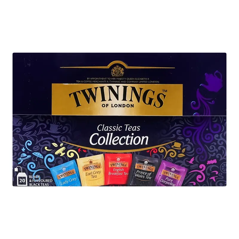 Чай ассорти Twinings Классическая коллекция в пакетиках (20 шт. х 2 г) - фото 3