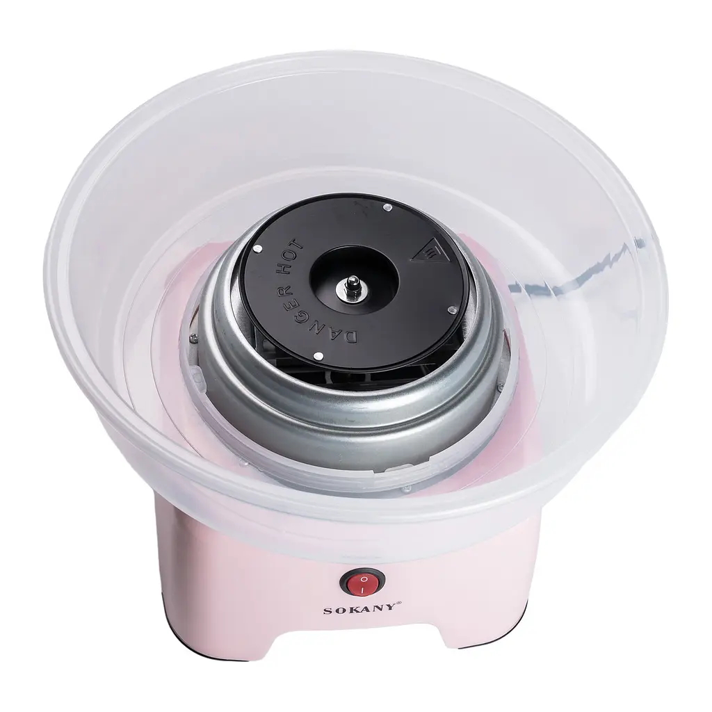 Апарат для солодкої вати Sokany SK-520 настільний, рожевий Sokany SK-520P - фото 4