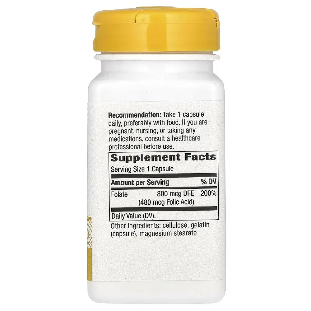 Фолат Nature's Way Folate, 100 капсул для росту та відновлення тканин - фото 2