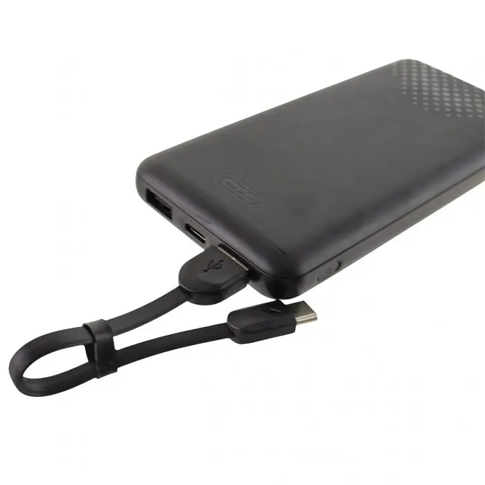Зовнішній акумулятор Power bank XO PB312 10000 Mah батарея заряджання Чорний - фото 4