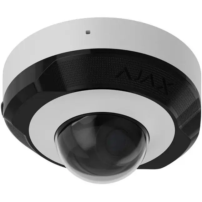 IP-камера Ajax дротова DomeCam Mini, 8мп, 2.8мм, Poe, True WDR, IP 65, ІЧ 30м, аудіо, кут огляду 100° до 110°, міні купольна, біла - фото 2