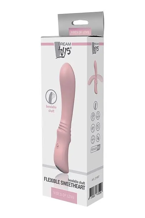 Вібратор для точки G Dreamtoys Flexible Sweetheart 18.5 см світло-рожевий - фото 6