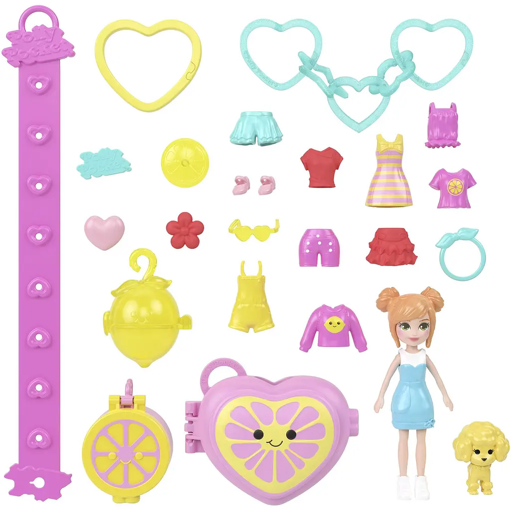 Набір-підвіска Mattel Polly Pocket Фруктовий стиль з мінімодницею в асортименті (JKR51) - фото 4