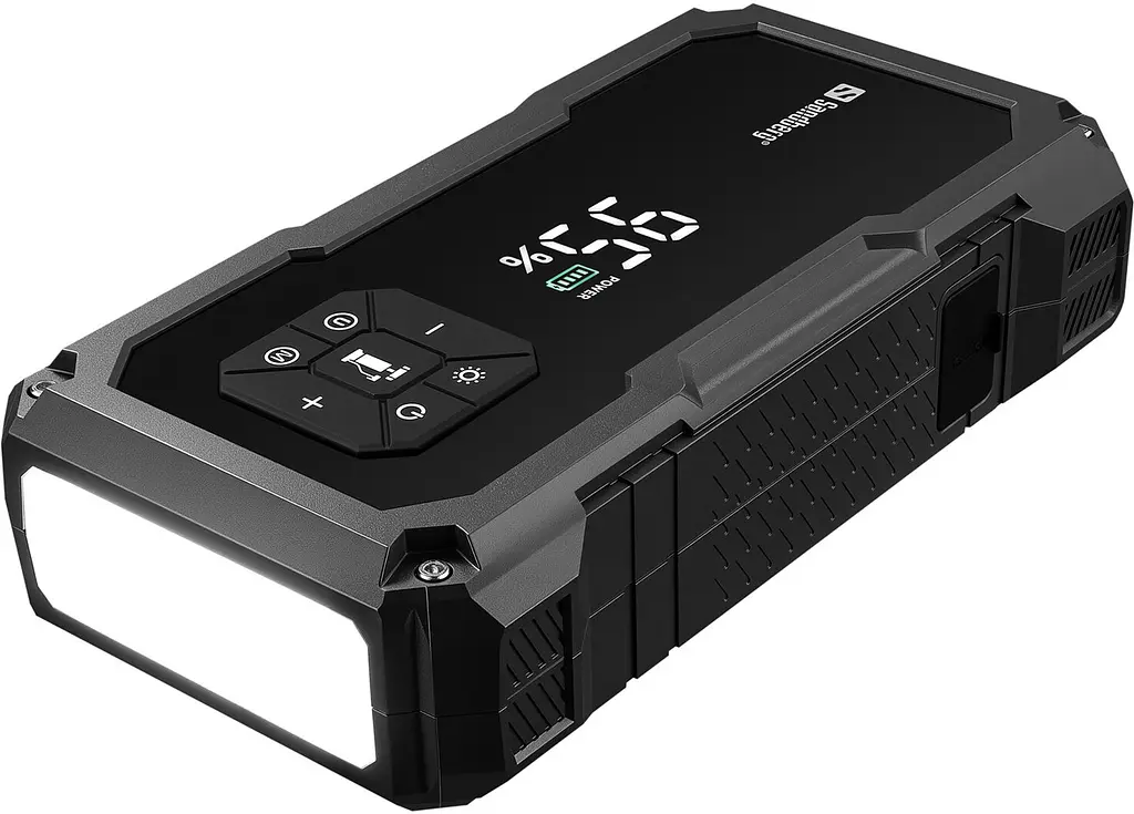 Автомобільний Jump Starter TirePump, компрессор 150PSI 10000mAh USB-A, USB-C, ліхтар 2W Sandberg - фото 2
